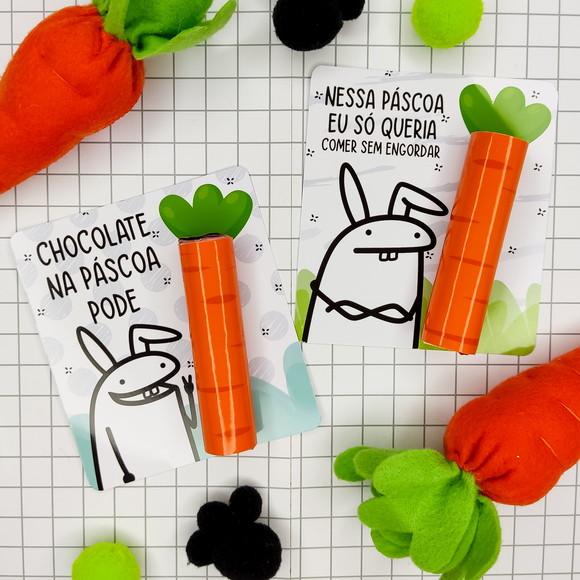 Brinde Páscoa - Cartão Baton - Flork