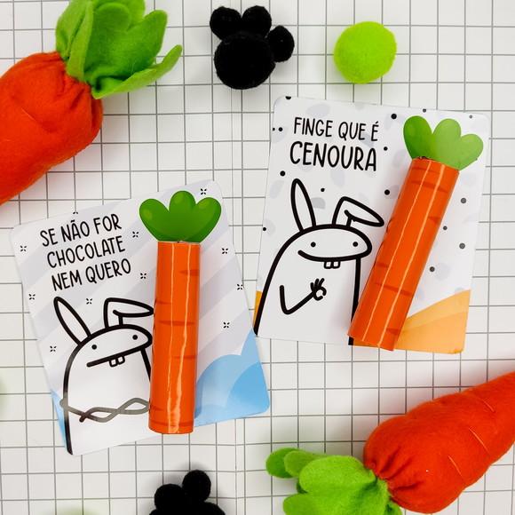 Brinde Páscoa - Cartão Baton - Flork