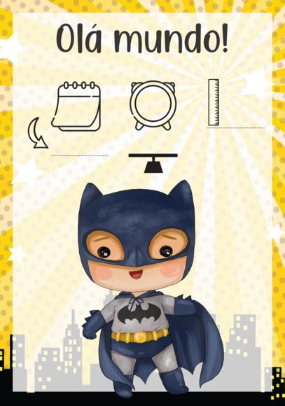 Caderneta De Vacina - Batman Baby