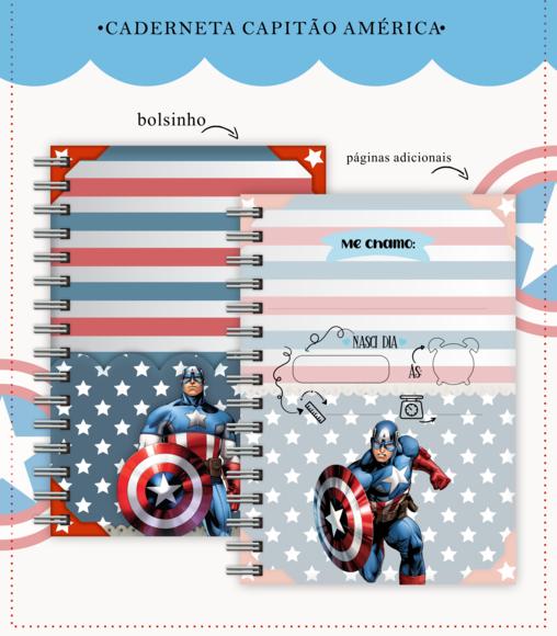 Caderneta De Vacina - Capitão America