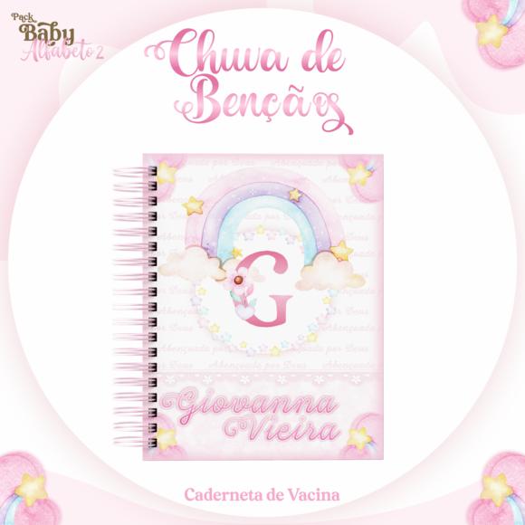 Caderneta de Vacina - Chuva de Amor Menina