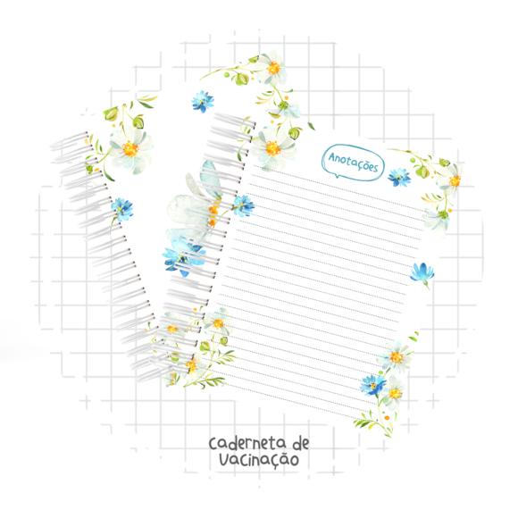 Caderneta de Vacina - Floral