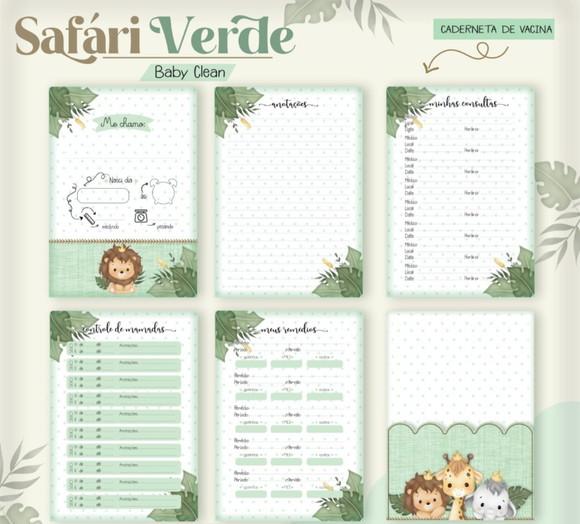 Caderneta de Vacina - Safari Verde Inicial