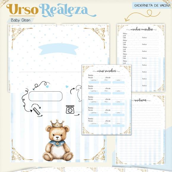 Caderneta de Vacina - Ursinho Realeza