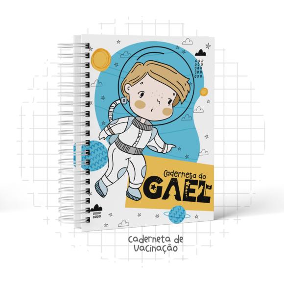 Caderneta de Vacina -astronauta - Menino