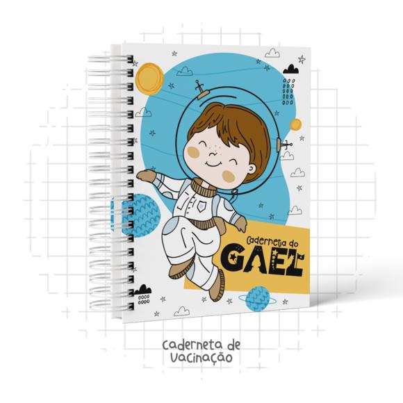 Caderneta de Vacina -astronauta - Menino