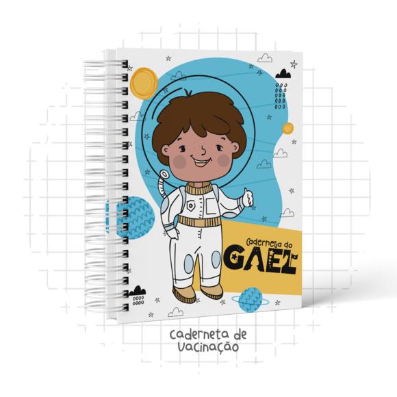 Caderneta de Vacina -astronauta - Menino
