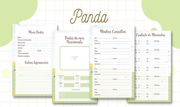 Caderneta de Vacinação - Panda Menino 03