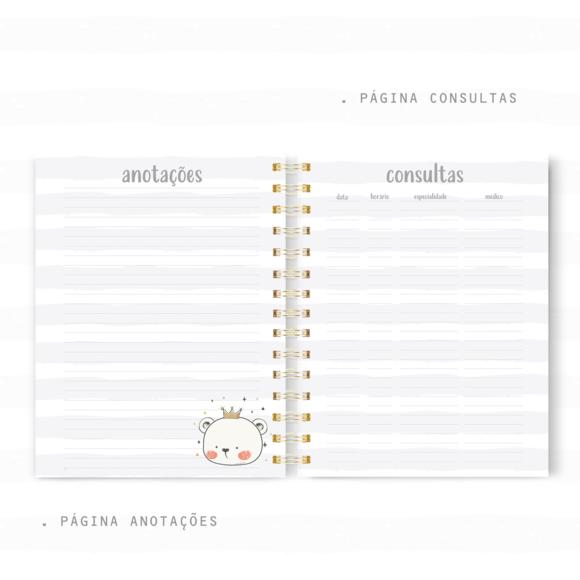 Caderneta de Vacinação - Urso Príncipe