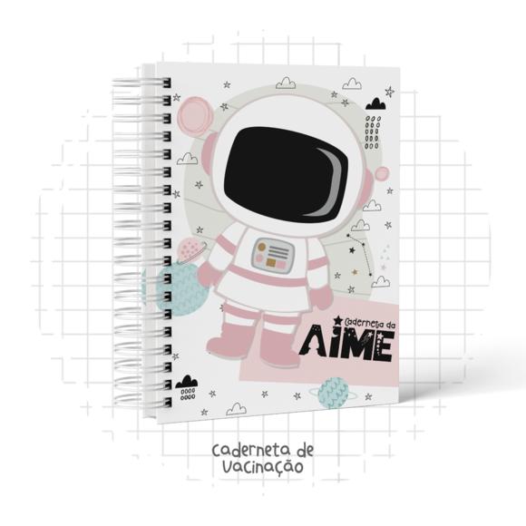 Caderneta de Vacinação -astronauta - Menina