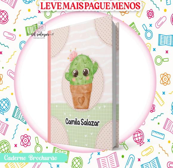 Caderno Brochurão (g) - Cactos (promocional)