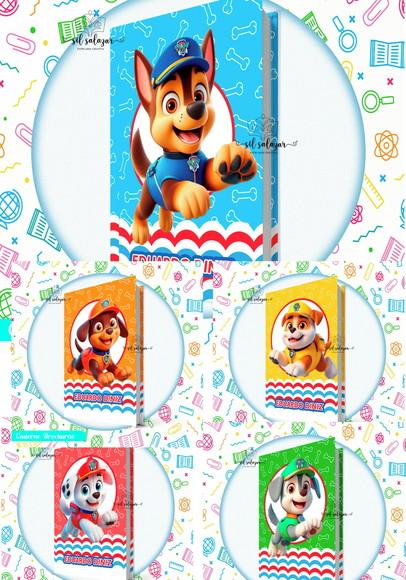 Caderno Brochurão (g) - Combo Patrulha Canina (05 Unidades)