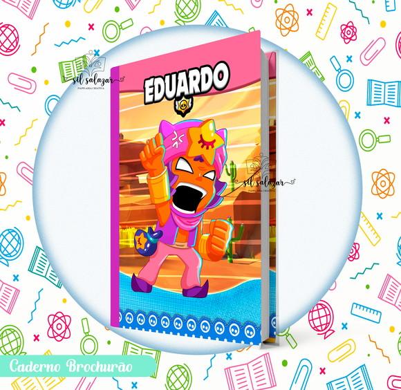 Caderno Brochurão (g) - Combo Brawl Stars (7 Unidades)