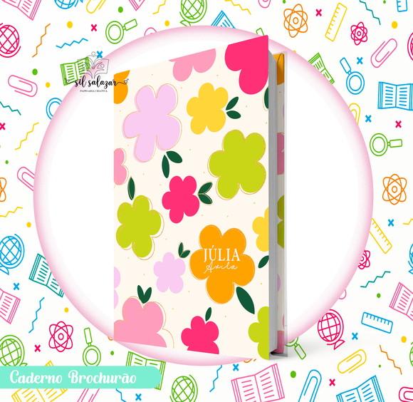 Caderno Brochurão (g) - Floral Colors