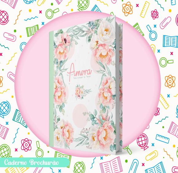 Caderno Brochurão (g) - Floral Kids
