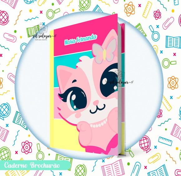 Caderno Brochurão (g) - Gatinha Sereia Puket 05