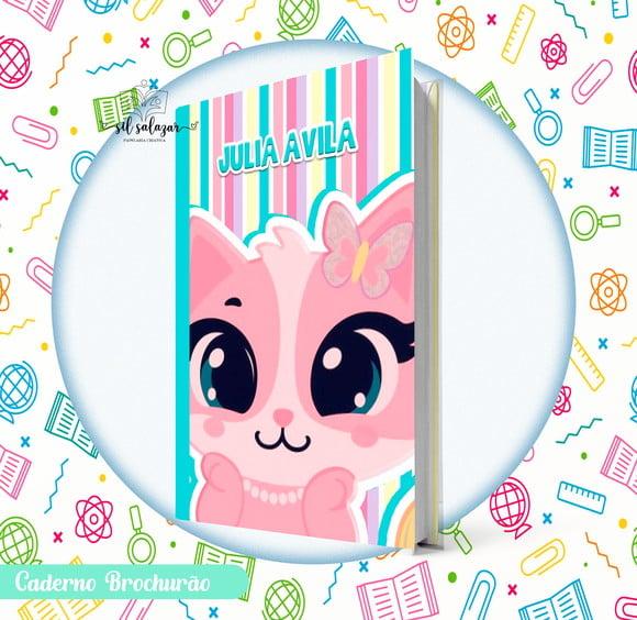 Caderno Brochurão (g) - Gatinha Sereia Puket 06