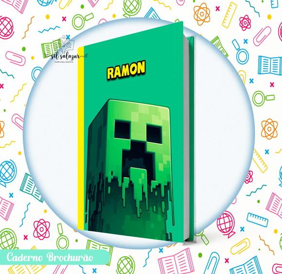 Caderno Brochurao (g) - Minecraft / Creeper