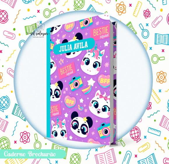 Caderno Brochurão (g) - Multibichos Bestie Puket (96 Folhas)