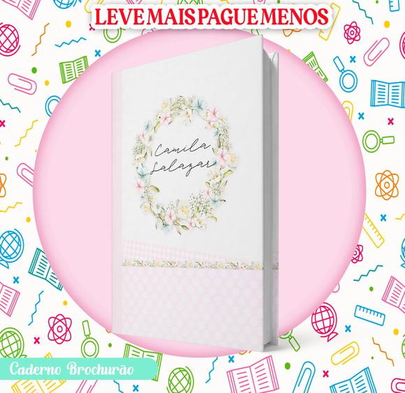 Caderno Brochurão (g) - Neutro Rosa (promocional)
