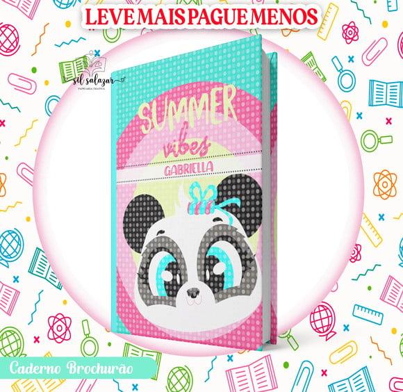 Caderno Brochurão (g) - Panda Puket 03 (promocional)