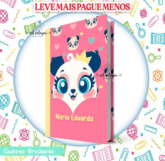 Caderno Brochurão (g) - Panda Romantico Puket (promocional)