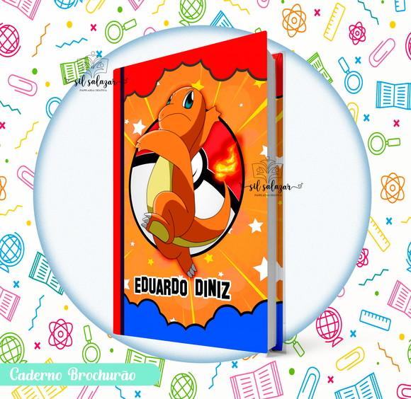 Caderno Brochurão (g) - Pokemon/ Charmander