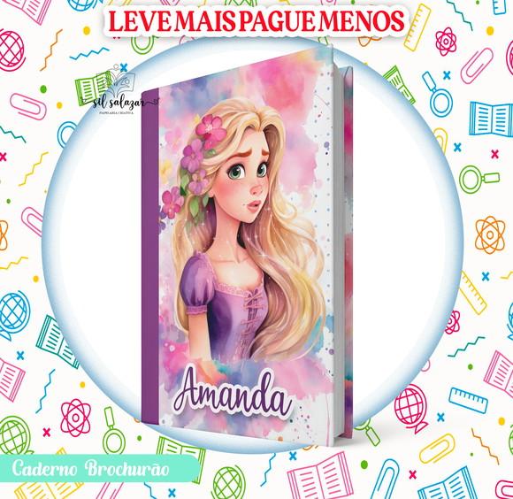 Caderno Brochurão (g) - Rapunzel (promocional)