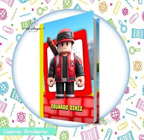 Caderno Brochurão (g) - Roblox Menino