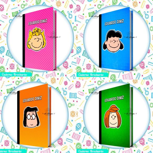 Caderno Brochurão (g) - Snoopy Faces