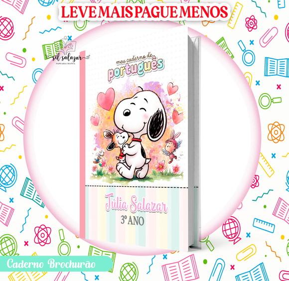 Caderno Brochurão (g) - Snoopy Menina (promocional)