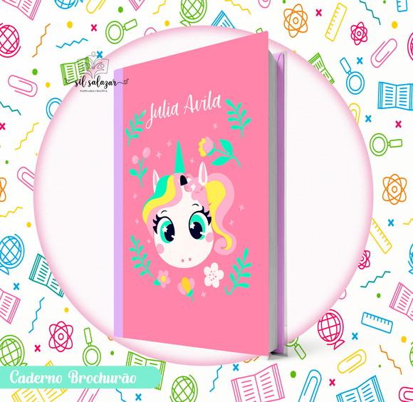 Caderno Brochurão (g) - Unicornio Encantado Puket