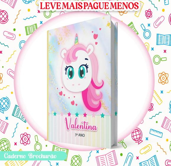 Caderno Brochurão (g) - Unicornio Puket (promocional)