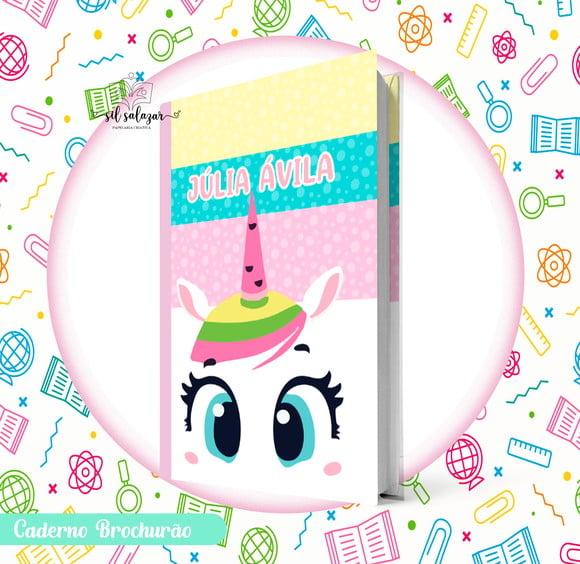 Caderno Brochurão (g) - Unicornio Puket 02