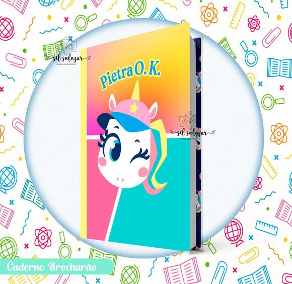 Caderno Brochurão (g) - Unicornio Tenis Puket