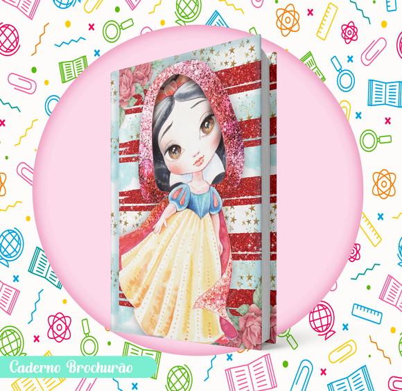 Caderno Brochurão (g) 96 Fls- Branca de Neve