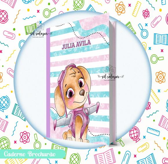 Caderno Brochurão (g)- Patrulha Canina Menina 02