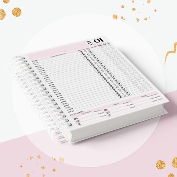 Caderno de Agendamento 2026 - Manicure