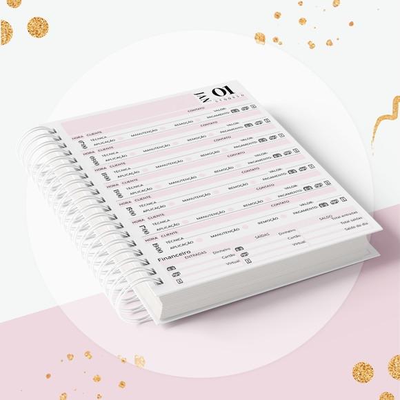 Caderno de Agendamento 2026 - Nails Designer