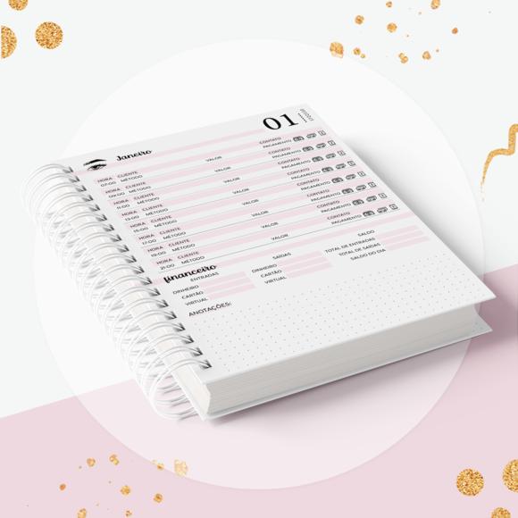 Caderno de Agendamento 2026 - Micropigmentadora