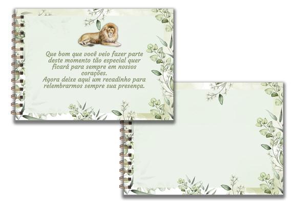 Caderno De Assinatura -safari Aquarela