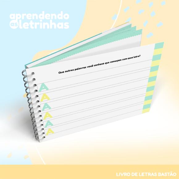 Caderno de Atividades - Aprendendo as Letrinhas Bastão