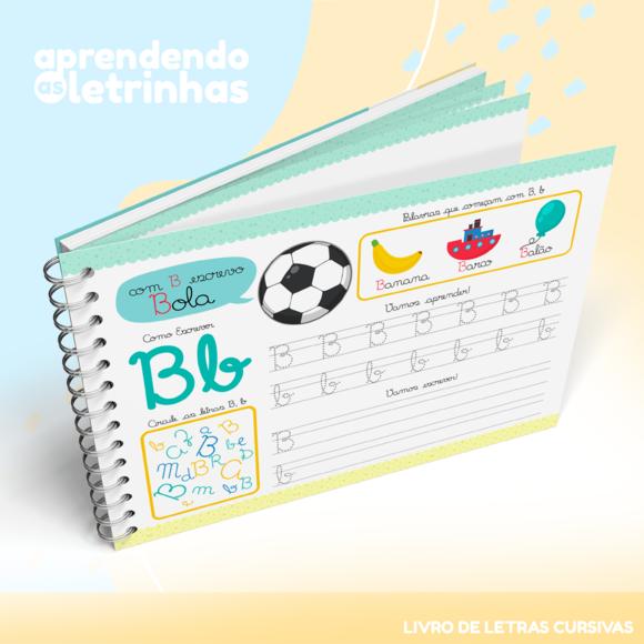 Caderno de Atividades - Aprendendo as Letrinhas Cursivas
