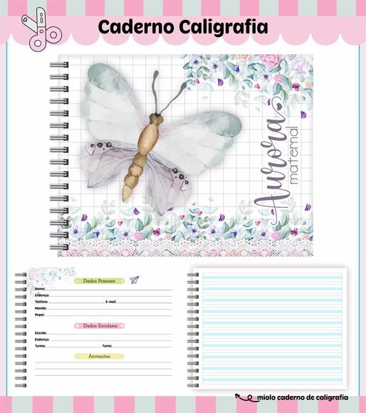 Caderno de Caligrafia - Borboletas