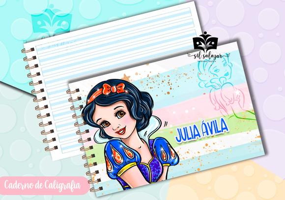 Caderno de Caligrafia - Branca de Neve 02