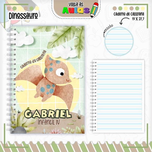 Caderno de Caligrafia - Dino