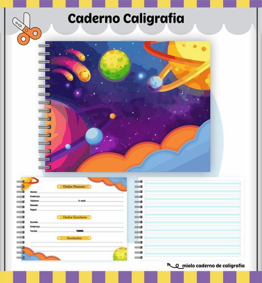 Caderno de Caligrafia - Espaço