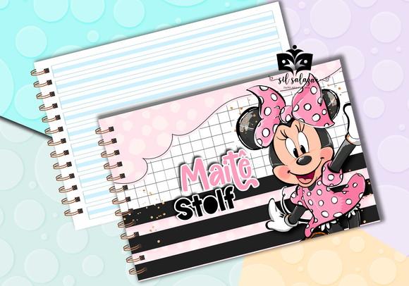 Caderno de Caligrafia - Minnie Rosa 02
