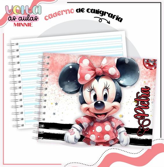 Caderno de Caligrafia - Minnie Vermelha