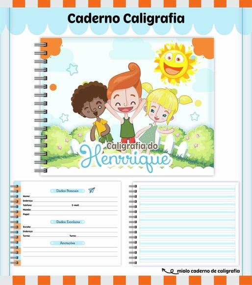 Caderno de Caligrafia - Mundo Bita